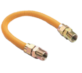 5/8" OD 1/2" × 36" YELLOW COATED GAS CONNECTOR